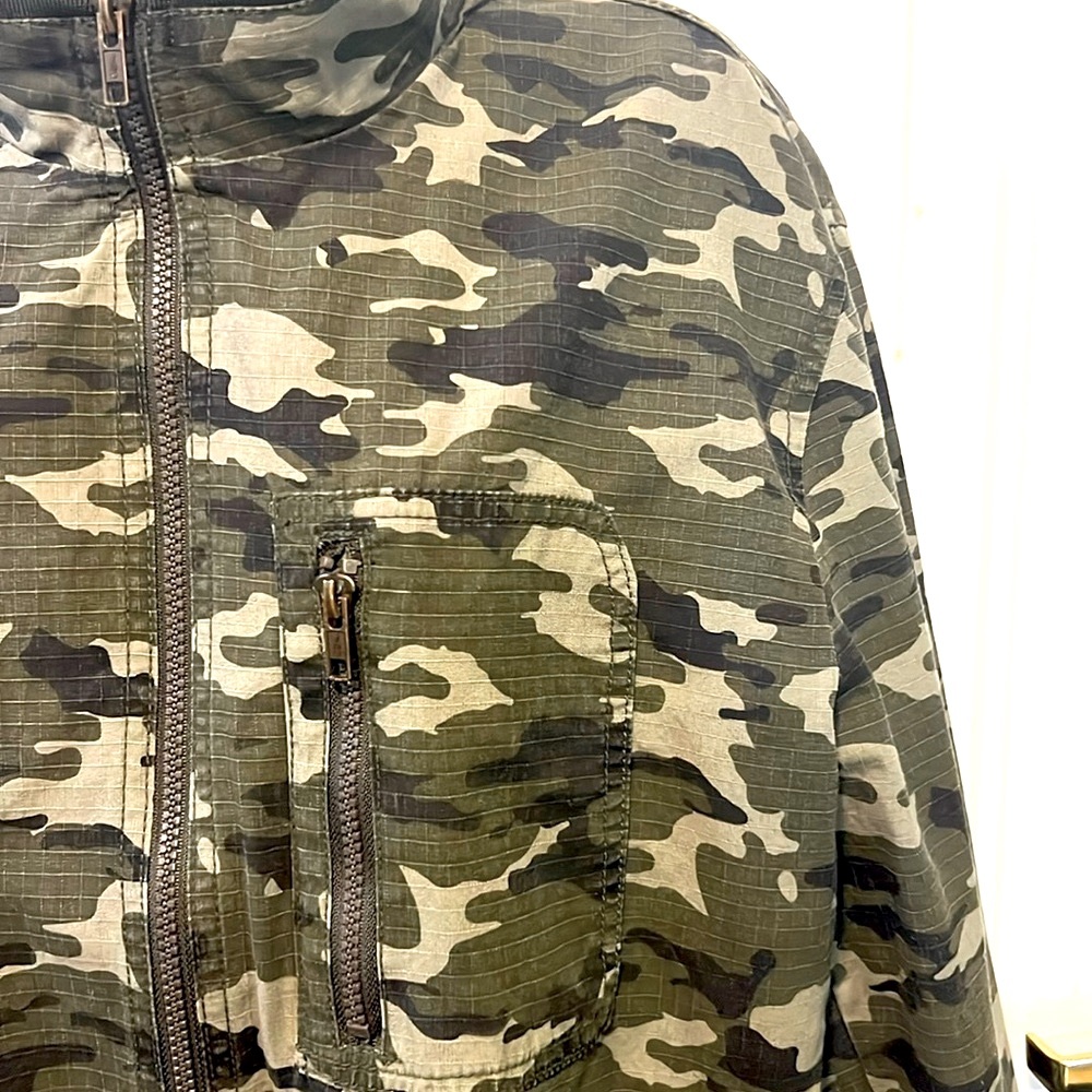 NWT 👲 AMERICAN RAG FULL ZIP COTTON CAMO CAMOUFLAGE LINED ZIP JACKET Men’s XL 42 - Picture 6 of 13
